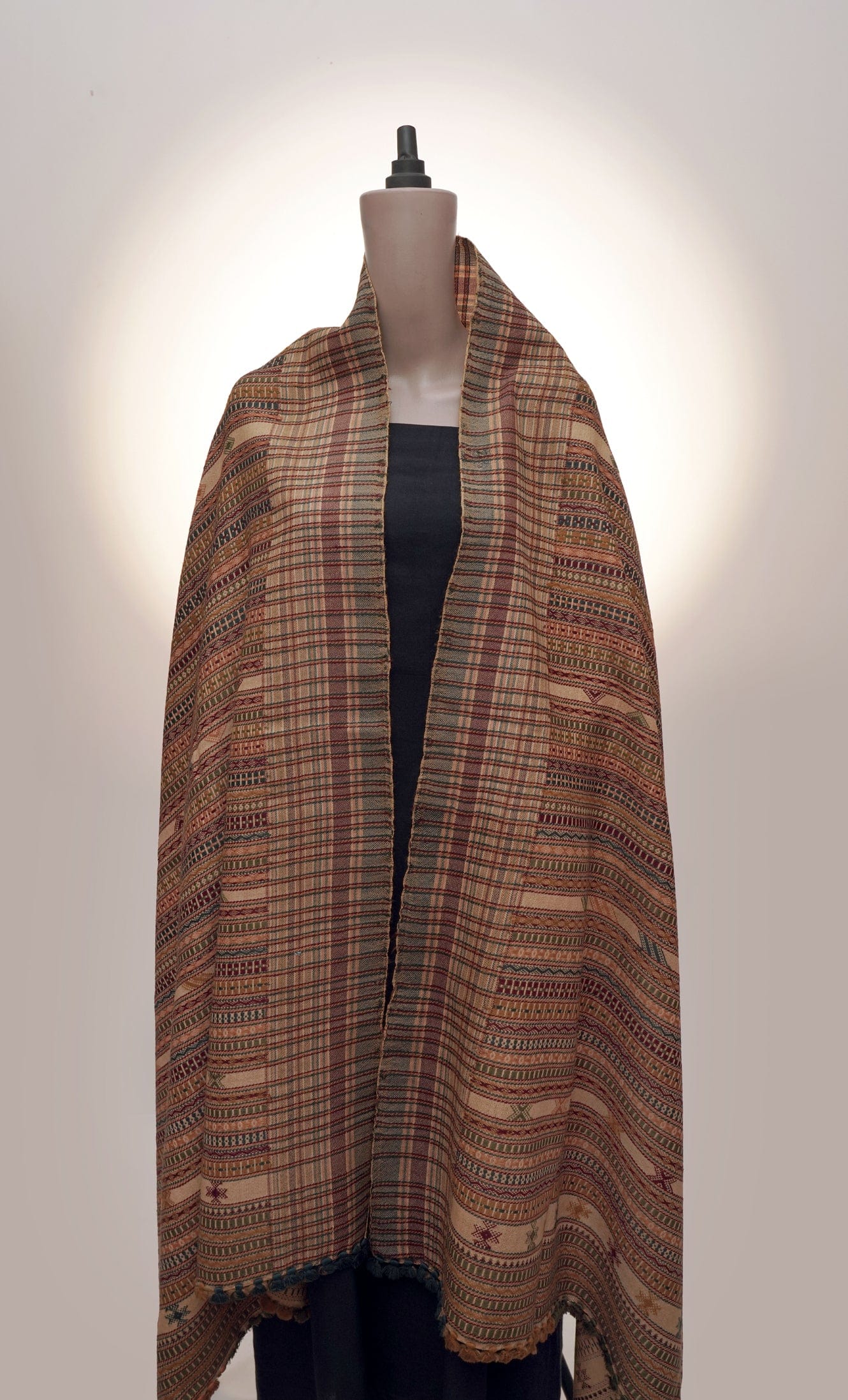 Sandstone Heritage | Wool Handwoven Kutch Shawl