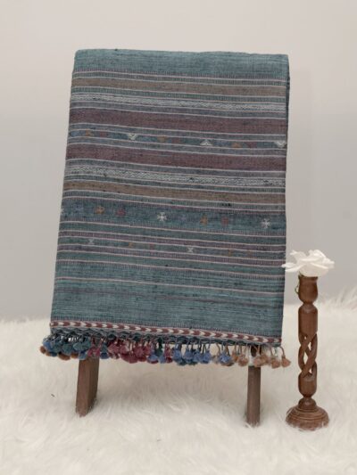 Verdant Legacy | Wool Handwoven Kutch Shawl