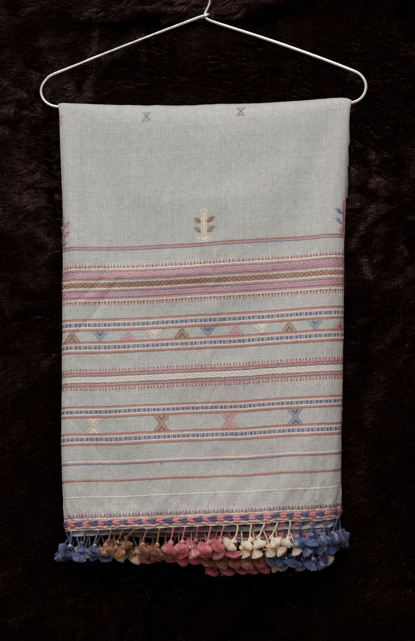Silver Lining Jalbooti | Wool Handwoven Kutch Shawl