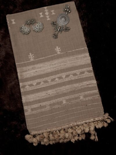 Dune Light Stole | Artisan Wool Handwoven Kutch Weaving