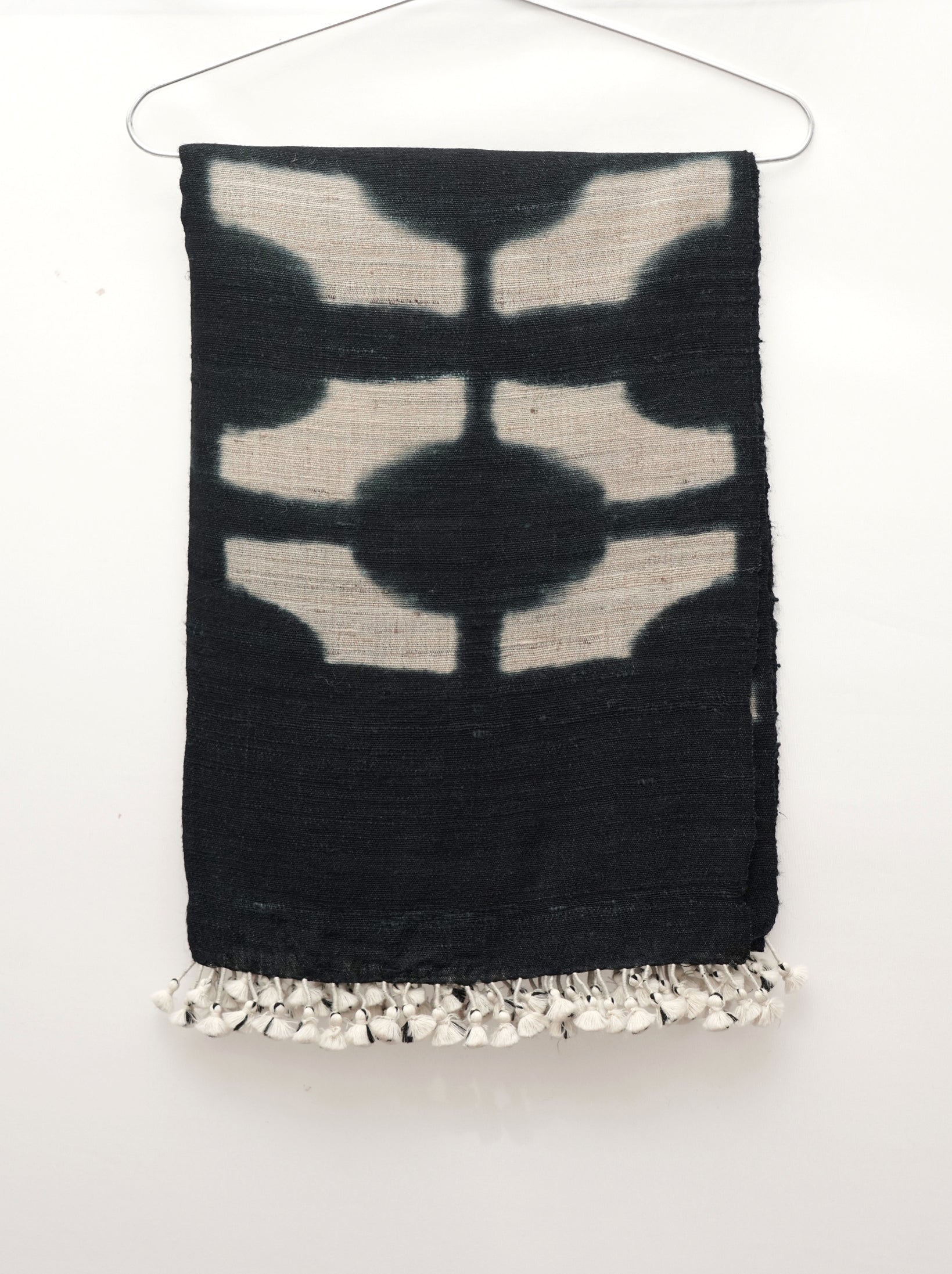 Midnight Clamp Dye | Handwoven Kutch Wool Stall