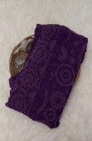 Purple Lotus Bandhani Saree | Traditional Hand-Tied Fabric