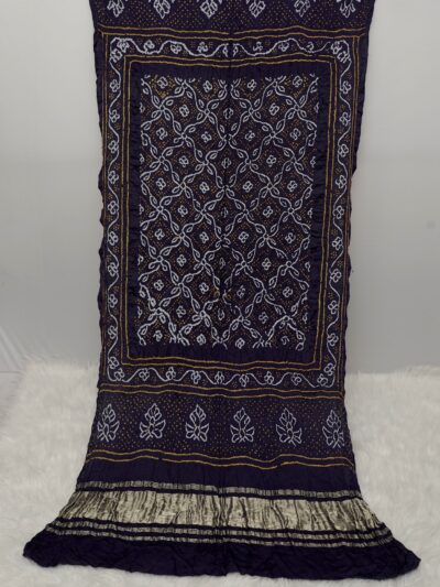 Neel Padma | Elegant Handcrafted Bandhani Dupatta