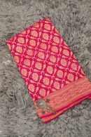 Gulabi Bunakar Saree | Handcrafted Bandhani Saree