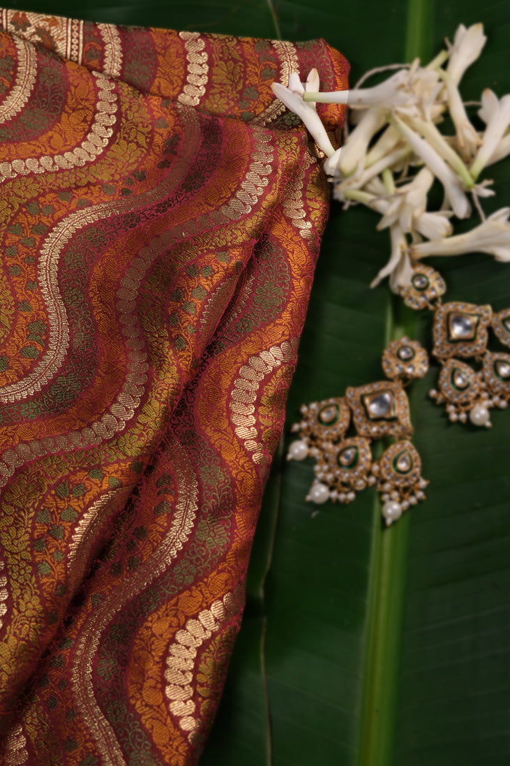 Raag Zari Saree | Handwoven Banarasi Silk Saree with Zari Work