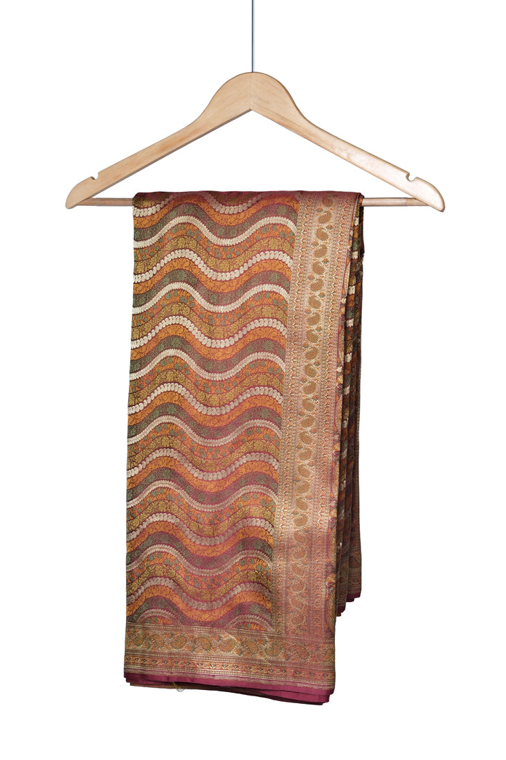 Raag Zari Saree | Handwoven Banarasi Silk Saree with Zari Work