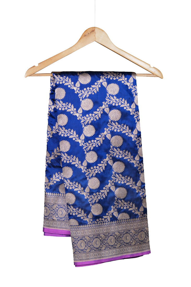 Neel Kamal Saree | Handwoven Banarasi Silk Saree