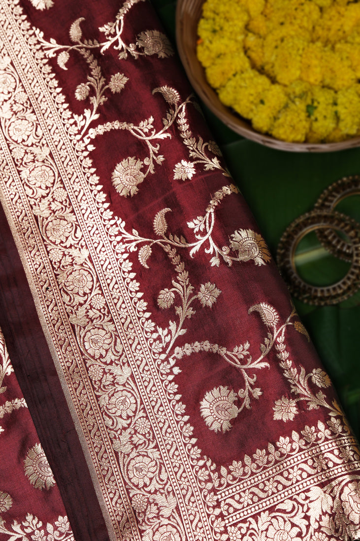 Rang Mahal Saree | Handwoven Banarasi Silk Saree