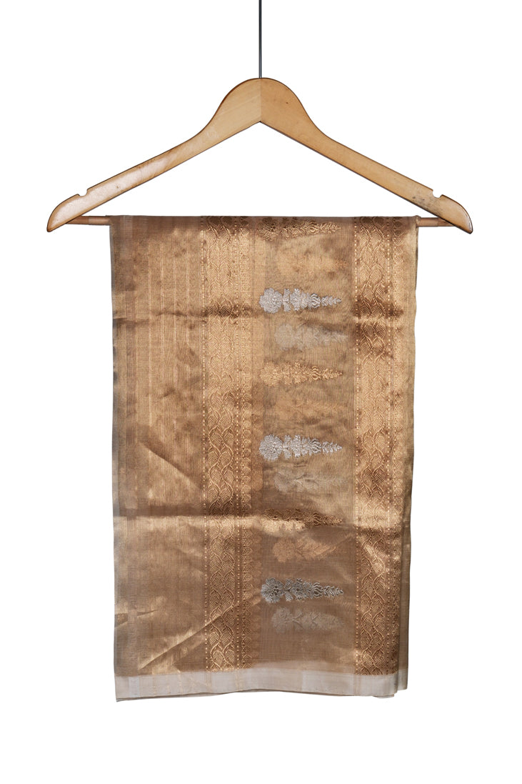 Sunehri Chaadar Dupatta | Handwoven Banarasi Silk Dupatta