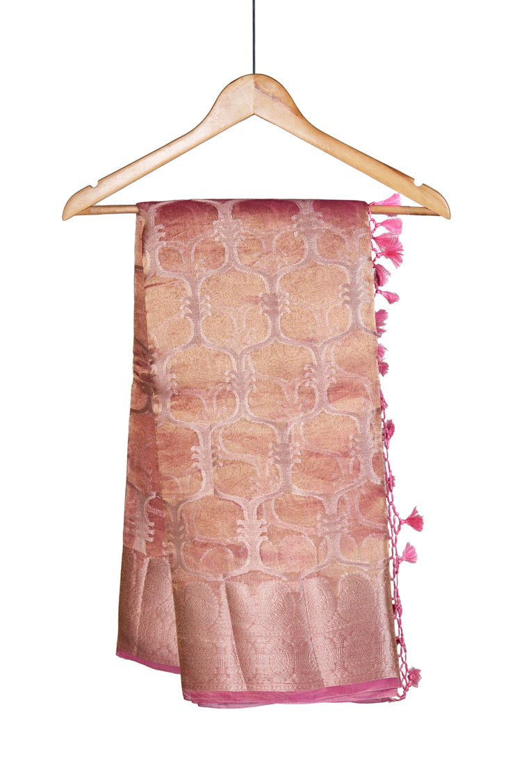 Zari Saaz Saree | Handwoven Banarasi Silk Saree