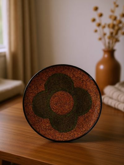 Floral Medley Plate | Handcrafted Decorative Wooden or Ceramic Plate