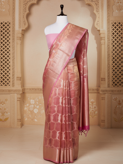 Zari Saaz Saree | Handwoven Banarasi Silk Saree