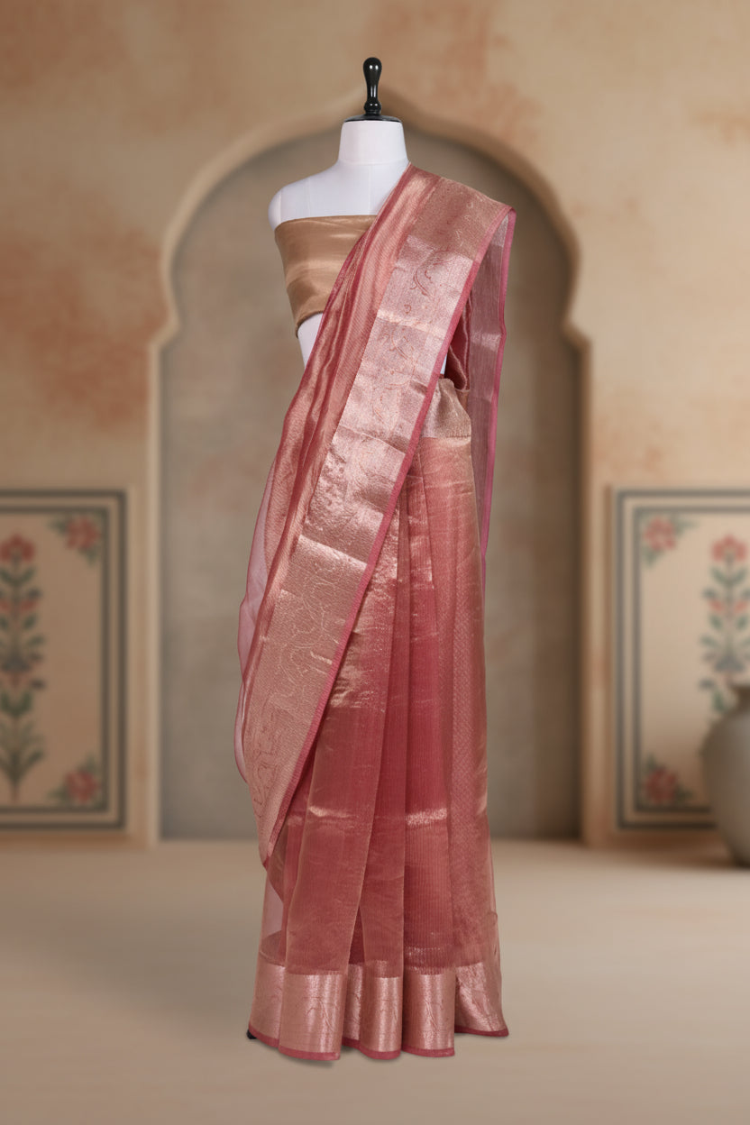 Sunehri Baadal Saree | Handwoven Banarasi Silk Saree