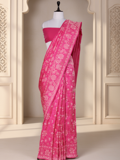 Phoolwari Saree | Handwoven Banarasi Silk Saree