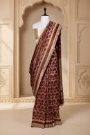 Sindoor Saaz Saree | Handwoven Banarasi Silk Saree