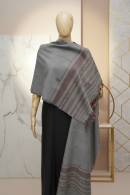 Mist Meadow | Wool Handwoven Kutch Shawl