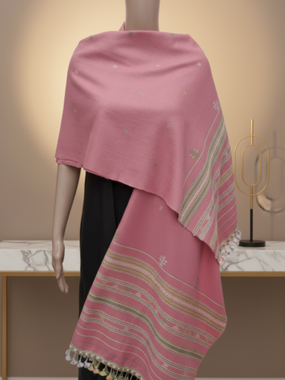 Blossom Jalbooti | Wool Handwoven Kutch Shawl