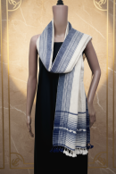 Indigo Essence | Kala Cotton Handwoven Kutch Stall