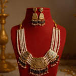 Meherbaan Thewa Pearl Cascade Festive Jewellry Necklace