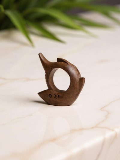 Dolphin Glide Tissue Holder | Handcrafted Wooden Tissue Box