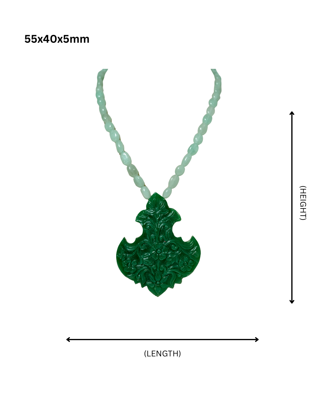 Verdant Blossom Jade Necklace