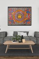 Handcrafted Surya Drishti Painting – Madhubani Decorative & Devotional Art