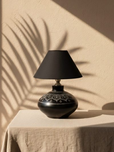 Ratri Hriday Heart Motif Decorative Table Lamp | Handcrafted Artisan Home Décor