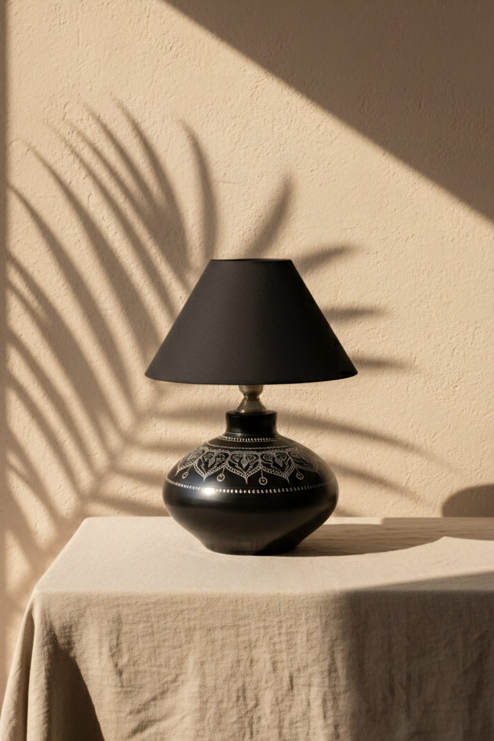 Ratri Hriday Heart Motif Decorative Table Lamp | Handcrafted Artisan Home Décor