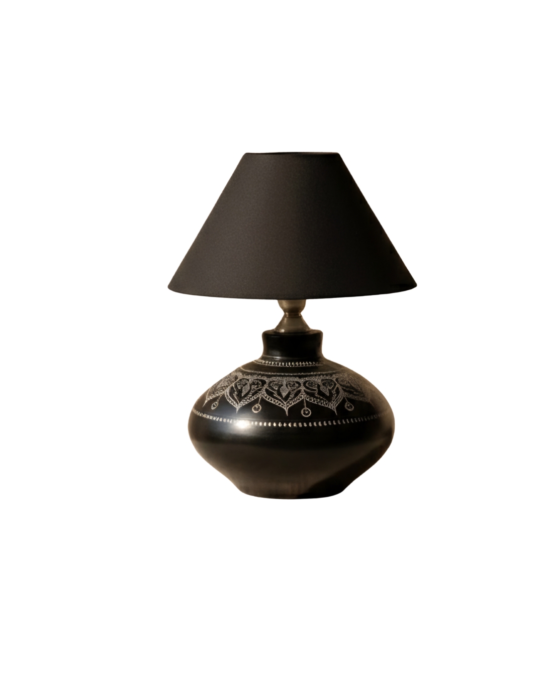 Ratri Hriday Heart Motif Decorative Table Lamp | Handcrafted Artisan Home Décor - Image 2