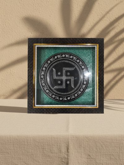 Shubh Saaj Traditional Swastik Design Decorative Plate