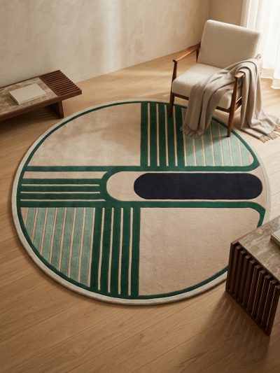 Verde Axis Round Rug