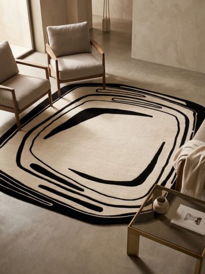 MonoContour Abstract Rug