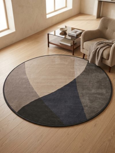 NoirArc Round Rug