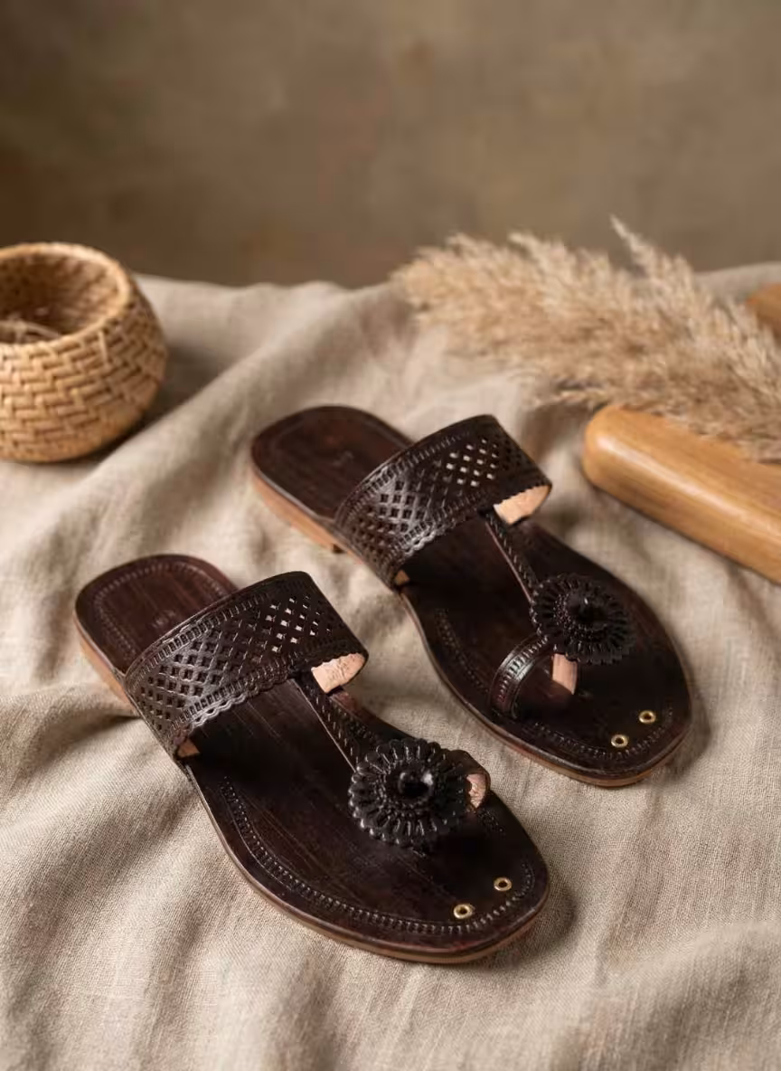 Classic Bloom Kolhapuri Chappals | Everyday Classics