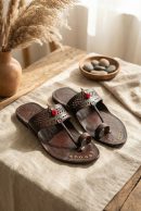 Ember Tassel Kolhapuri Chappals | Heritage Edition