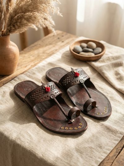 Ember Tassel Kolhapuri Chappals | Heritage Edition