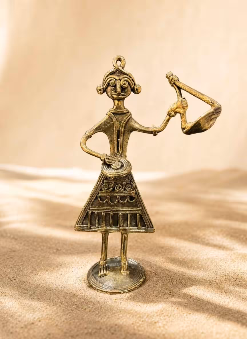 Bairagi Veena Dhokra Figurine