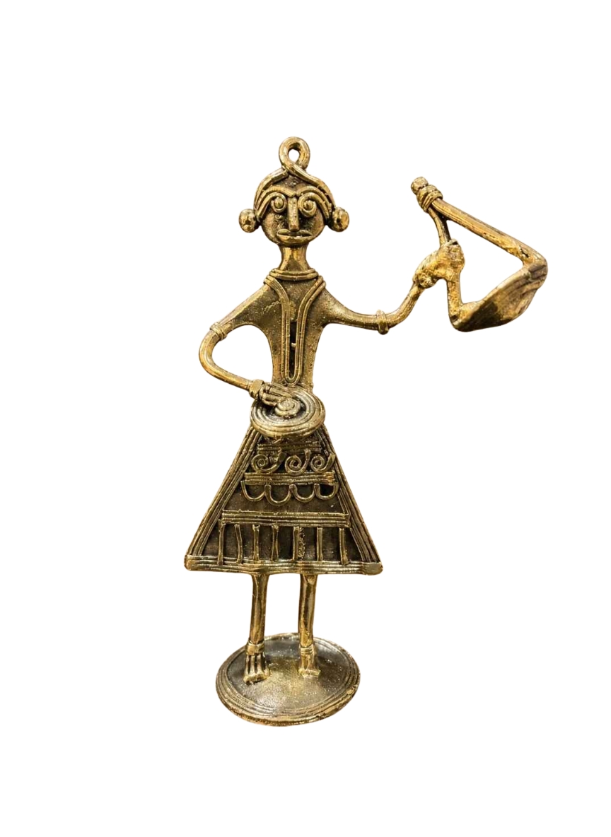 Bairagi Veena Dhokra Figurine - Image 2