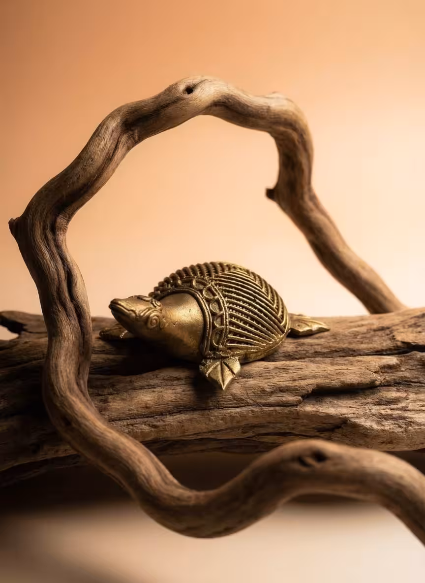 Dhokra Tortoise Figurine