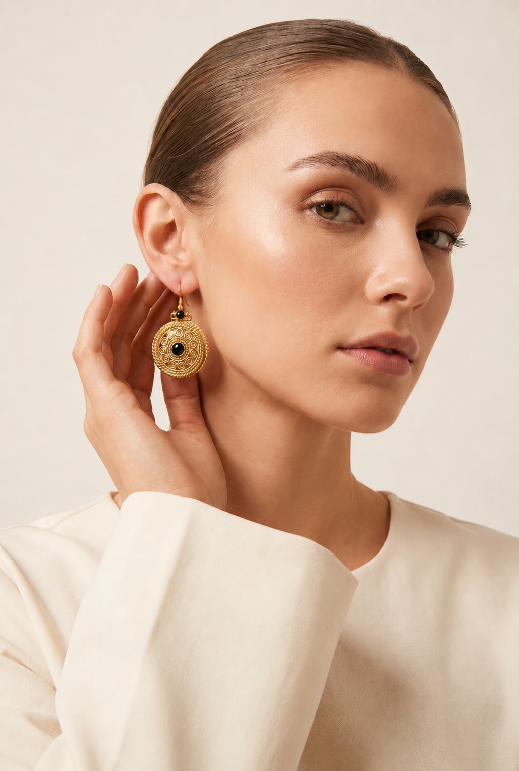 Surya Vritta Dhokra Earrings
