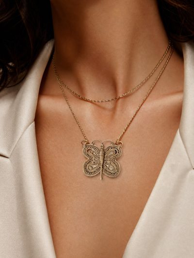 Titli Saar Dhokra Pendant