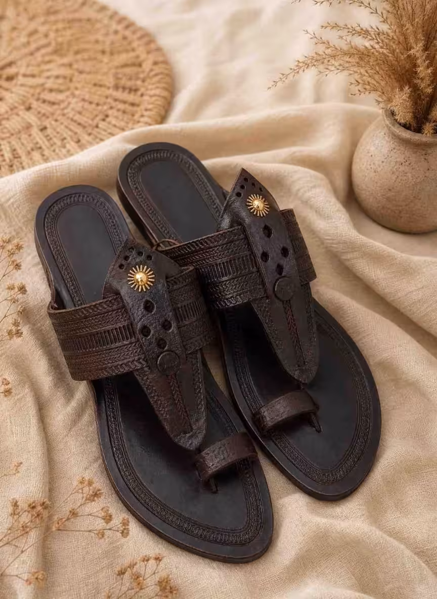 Royal Brown Kolhapuri Chappals | Classic Edition Men's