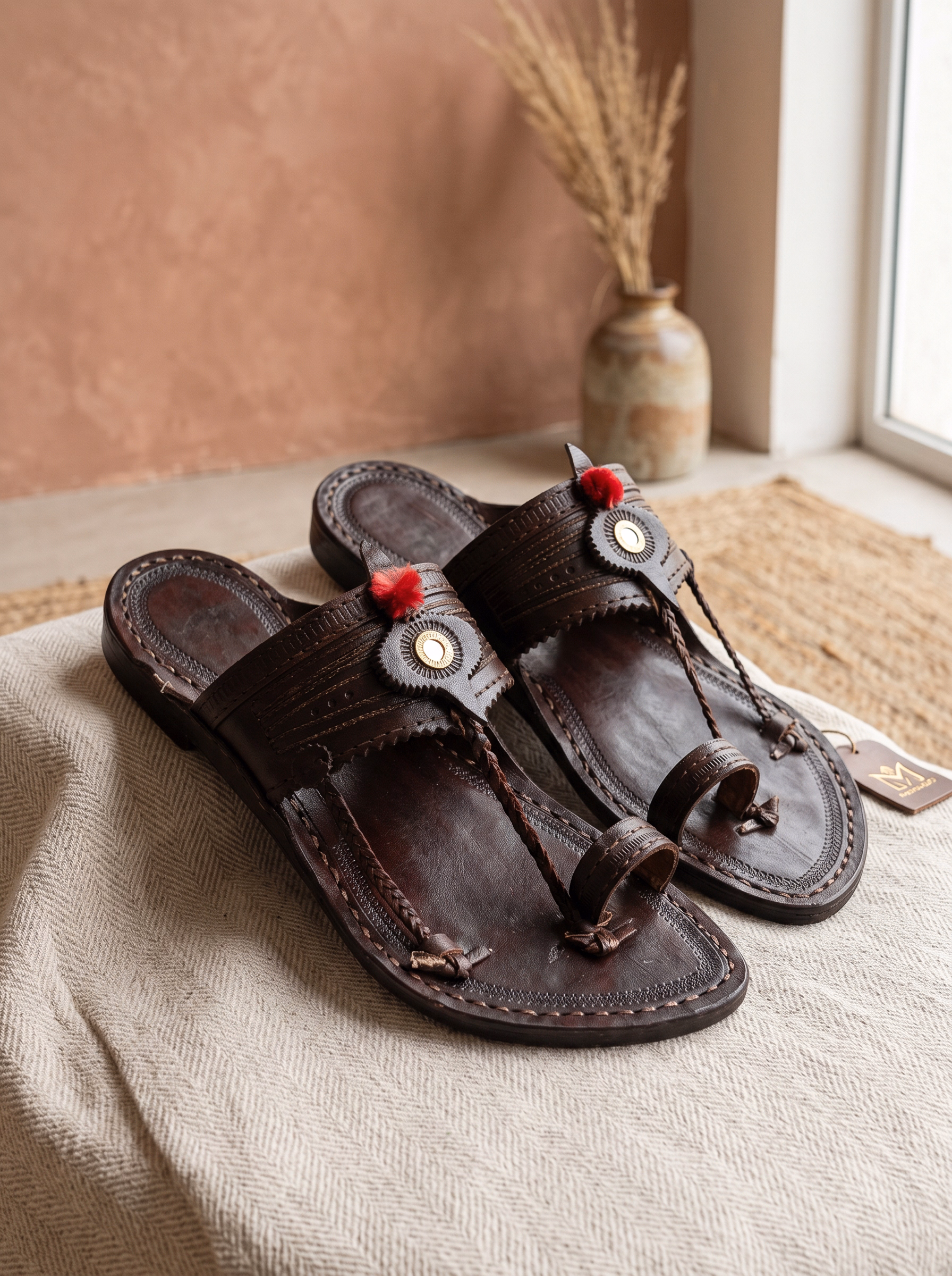 Classic Ember Kolhapuri Chappals | Royal Edition Men's